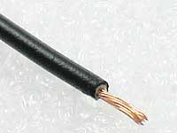 Kopplingstrd, svart 0.75mm
