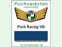 Lack, Puch Racing blå