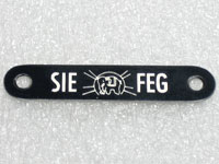 Aluskylt SIEFEG till sadel / Dyna