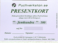 Presentkort 500:- Puchverkstan