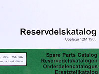 Reservdelskatalog. 12M 1986