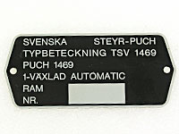 Typskylt TSV1469 Maxi Kickstart