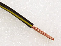 Kopplingstrd Gul/svart 0.75mm
