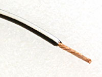 Kopplingstrd Svart/Vit 0.75mm