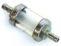 Bensinfilter UNI Glas 5mm slang