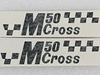 Sidokåpsdekaler M50 Cross svarta