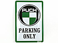 PUCH Parking Only Plåtskylt