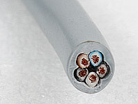 PVC GRÅ kabel 5x0,5  För ljusomkopplare