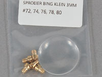 Munstycke 3,4mm stl 72,74,76,78,80 + lupp