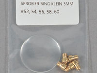 Munstycke 3,4mm stl 52,54,56,58,60 + lupp