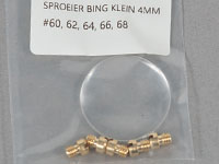 Munstycke 4mm stl 60,62,64,66,68 + lupp