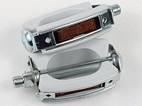 Pedalset 9/16 Vit UNION med reflex
