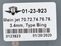 Munstyckssats Bing 3,4mm (70-78)