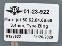 Munstyckssats Bing 3,4mm (60-68)