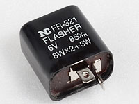 Blinkersrel 6V 2 stift. Universal