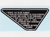 Dekal luftfilter Honda MB/MT50