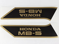 Tankdekaler Honda MB50 svart/guld
