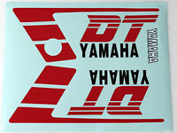 Dekalsats Yamaha DT50MX Svart/Röd