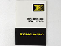 Reservdelskatalog Transportmoped MCB 1189/1194
