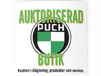 Dekal fr auktoriserad PUCH butik