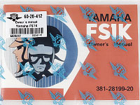 Instruktionsbok Yamaha FS1, -1975