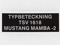 Typskylt TSV 1618 Mustang Mamba-2