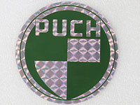 Prismatisk PUCH-loggo Dekal rund
