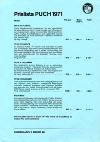 Prislista 1971